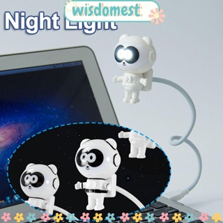 Wisdomest โคมไฟกลางคืน LED ขนาดเล็ก สําหรับคอมพิวเตอร์ แล็ปท็อป พีซี USB