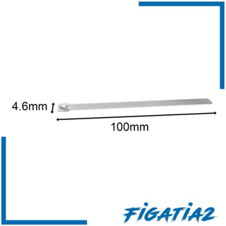 [Figatia2] สายเคเบิลไทร์ สเตนเลส ใช้ซ้ําได้ สําหรับบ้าน ออฟฟิศ คอมพิวเตอร์ 100 ชิ้น