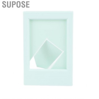 Supose Vertical Card Frame Standard Size Mint Green Plastic  3 Inch Photo Lightweight Compact for Office Dormitory