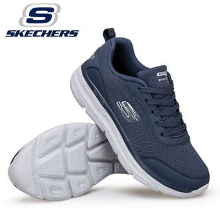 (ไซซ์ 36-45)skechers_ MAX CUSHION รองเท้าผ้าใบลําลอง น้ําหนักเบา ระบายอากาศ ระงับกลิ่น แฟชั่นสําหรับผู้ชาย และผู้หญิง เหมาะกับการวิ่ง