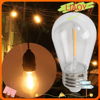 Liaoy หลอดไฟคริสตัล S14 LED 2W 1W E27 2200K สีขาว อบอุ่น สําหรับตกแต่งบ้าน