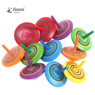 Fuzou Woode Spinning Top Toy ของเล่นเด็กอนุบาล เด็กอนุบาล ของขวัญ เดสก์ท็อป ของเล่นไจโรสโคป DIY ของเล่นเพื่อการศึกษา เกม Peg-Top ของเล่นไม้ไจโร