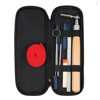 Premium 10pcs Piano Tuning Kit with Rubber Mutes and Bag - Ideal for Piano Tuners on the Go