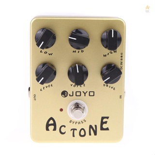 JOYO JF-13 AC Tone Vox Amp Simulator Guitar Effect Pedal True Bypass - Capture the Classic Vox Amp Sound with this Guitar Pedal, Ideal for Home Recording