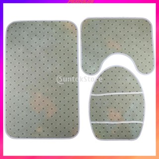 [Predolo2] พรมปูพื้นห้องน้ํา 3 ชิ้น 75x45 ซม. 37x42 ซม. 45x37 ซม.