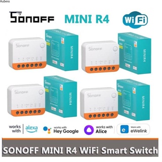 Sonoff Mini R4 Wifi สมาร์ทสวิตช์โมดูลมินิ Extreme Wi-Fi Voice รีโมทคอนโทรลด้วย Alexa Google Home Alice Aube