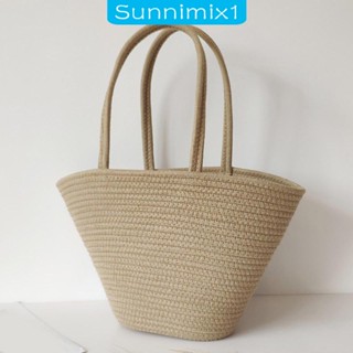 [Sunnimix1] กระเป๋าสะพายไหล่ กระเป๋าช้อปปิ้ง น้ําหนักเบา สําหรับผู้หญิง