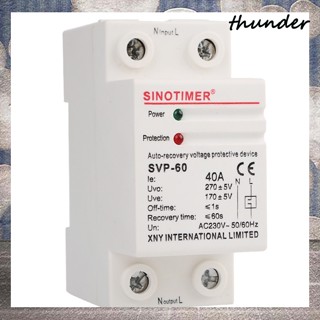 Thunder อุปกรณ์รีเลย์เชื่อมต่อแรงดันไฟฟ้า เฟสเดียว 220V