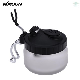 KKmoon Professional Airbrush Cleaning Pot Glass Air Brush Holder Clean Paint Jar Bottle Manicures Tattoo Supply