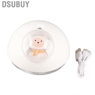 Dsubuy Portable Mini Humidifier  Cute Desktop Transparent Water Tank with Colorful Atmosphere Light for Home