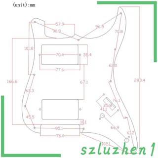 [Szluzhen1] ปิ๊กการ์ดกีตาร์ไฟฟ้า สไตล์โมเดิร์น สําหรับ ST Sq