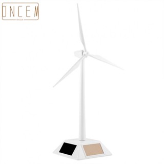 【ONCEMOREAGAIN】Solar Powered Wind Mill Model Desktop Decor Craft Kids Children Education