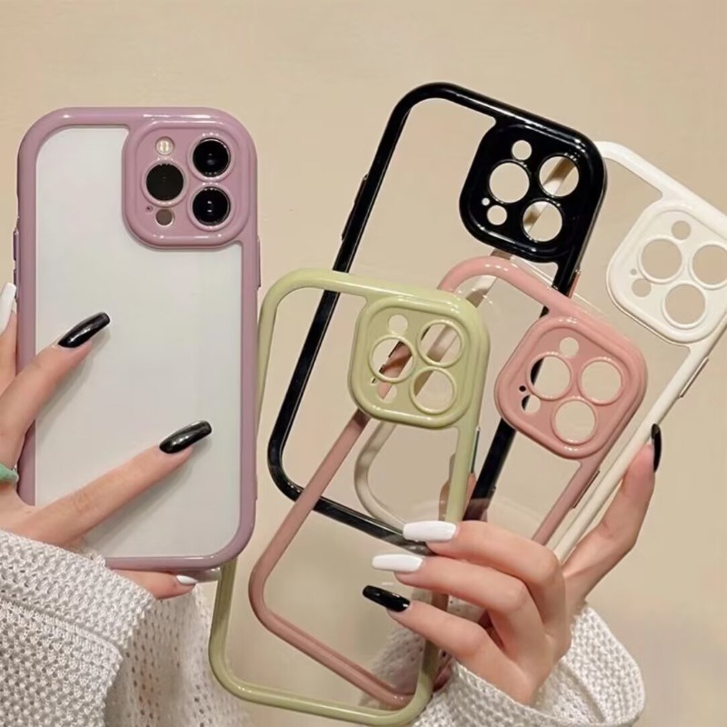 เคสโทรศัพท์มือถือแบบแข็ง ใส กันกระแทก สีมาการอง สําหรับ Vivo V30 Y27 Y36 Y78 Y72 Y52 Y20 Y20s Y12A Y12s Y11s V29 V27 V27e V25Pro V23 V20Pro