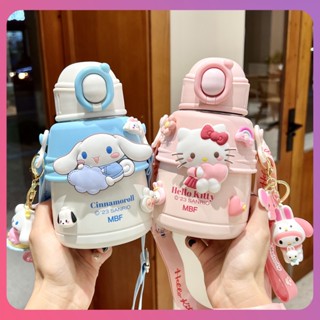 Creative Sanrio ถ้วยเก็บความเย็น Cinnamoroll Kuromi 316 ถ้วยสูญญากาศสแตนเลส ถ้วยเก็บความร้อน ถ้วยน้ำ มูลค่าสูง ถ้วยฟาง ของขวัญ อุปกรณ์ใช้กลางแจ้ง [COD]