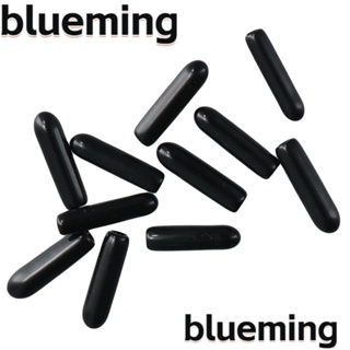 Blueming2 ฝาครอบท่อสลักเกลียว แบบยาง ทรงกลม ยาว 15 มม. ทนทาน 2 มม. สีดํา 100 ชิ้น