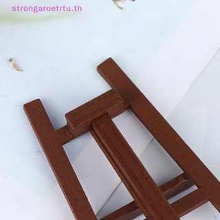 Strongaroetrtu ใหม่ ขาตั้งไม้จิ๋ว เฟอร์นิเจอร์ สําหรับตกแต่งบ้านตุ๊กตา 1:12