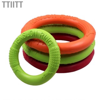 Ttiitt Pet Flying Ring Toy Bite Resistant Floating Interactive EVA Dog Disc for Puppy Training Chewing