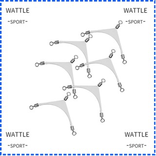 Wattle จิ๊กหัวหมุนเชื่อมต่อรอกตกปลา 3 ทาง 10 ชิ้น