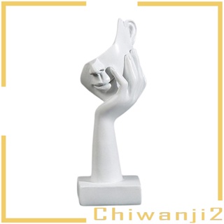 [Chiwanji2] ฟิกเกอร์เรซิ่น รูปปั้นคนผอม แบบครึ่งหน้า สําหรับตกแต่ง