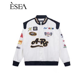 Esea เสื้อแจ็กเก็ต ปักลาย ไฮเอนด์ แฟชั่นฤดูใบไม้ร่วง และฤดูหนาว สไตล์ยุโรป และอเมริกา สําหรับผู้ชาย