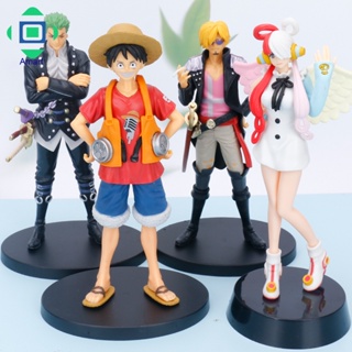 ตุ๊กตาฟิกเกอร์ อนิเมะ One Piece Luffy คลาสสิก แบบพกพา ของเล่นสําหรับเด็ก