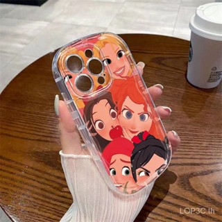 เคสโทรศัพท์มือถือ ซิลิโคนนิ่ม ใส กันกระแทก ลายการ์ตูนน่ารัก สําหรับ Iphone 7 8 plus XS XR X XS Max 11 12 13 14 Pro Max 12 Pro 13 P