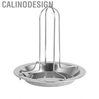 Calinodesign Vertical Chicken Roaster Rack  Stainless Steel Roasting Pan for Kitchen