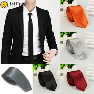 Lollipo1 เนคไทลําลอง สีพื้น สําหรับงานแต่งงาน