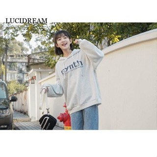 LUCIDREAM เสื้อกันหนาว เสื้อฮู้ด Fashion Durable ตัวเหมือนคนชั้นสูง ง่ายๆ WWY2390AK737Z230911