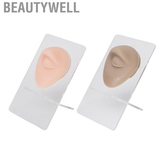 Beautywell 2 Set Silicone Eye Eyebrow Model 3D Simulated With Stand For Pierc Hbh