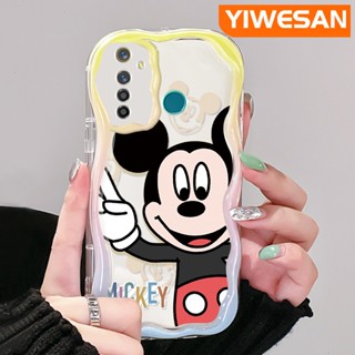 เคสโทรศัพท์มือถือ ซิลิโคนใส กันกระแทก ลายการ์ตูนมิกกี้เมาส์น่ารัก สีครีม สําหรับ Realme 5 5i 5s 5 Pro 6i Narzo 20A Q