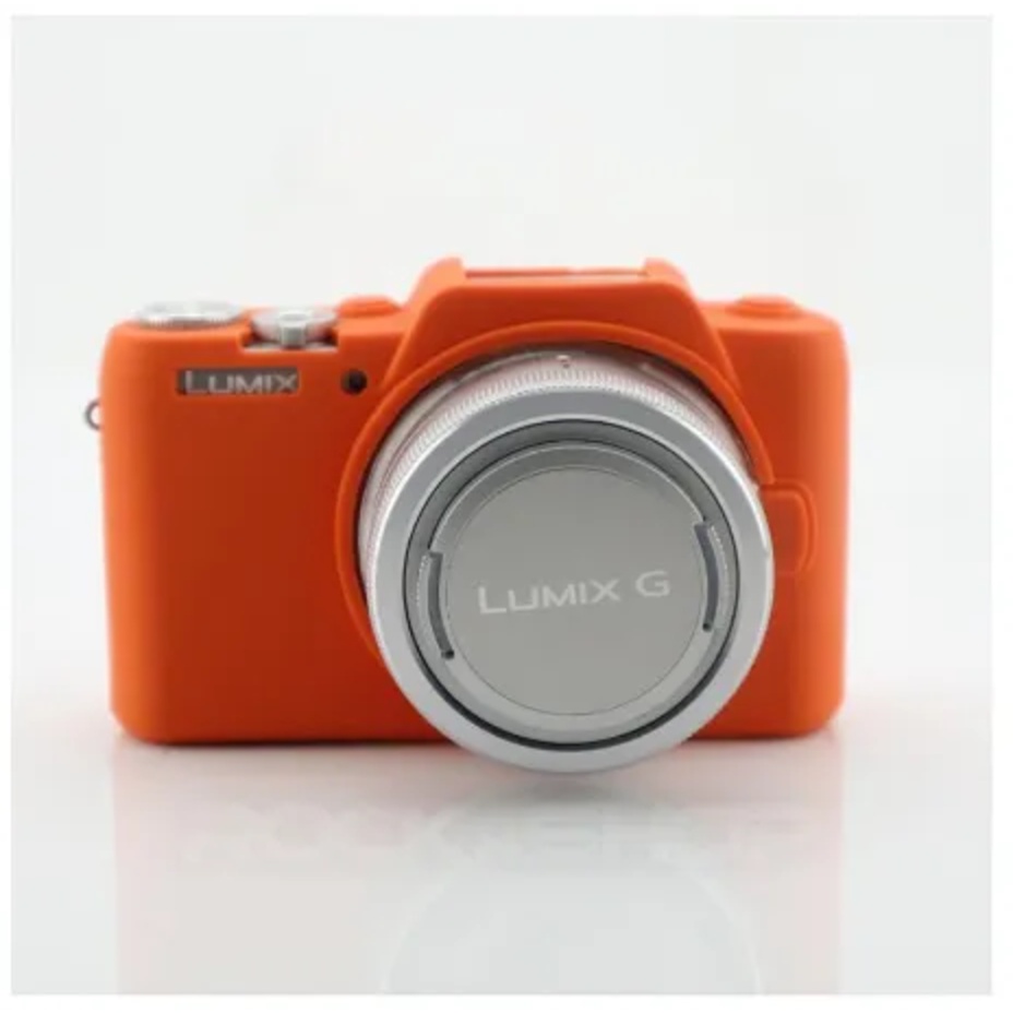 เคสยางซิลิโคนกันกระเเทกสำหรับกล้องพานาโซนิครุ่น GF7/8 สีส้ม SILICONE CASE PANASONIC GF7/8 ORANGE (11
