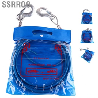 Ssrroo Winch Rope Steel Wire Rubber Thicken Towing Wear Resistant Replacement for SUV Truck ATV UTV