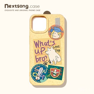 เคสโทรศัพท์มือถือ กันกระแทก ลายสุนัข Nextsong Note ย่อยสลายได้ เป็นมิตรกับสิ่งแวดล้อม สําหรับ iPhone 11 12 13 14 15 pro max 11promax 12promax 13promax 14promax xr xsmax 7 8 plus