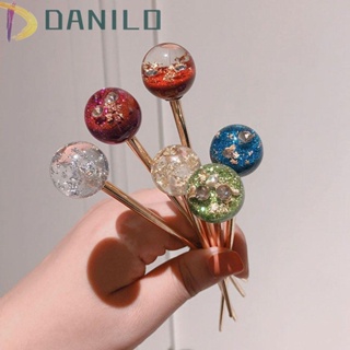 Danilo กิ๊บติดผม โลหะฟอยล์สีทอง แฮนด์เมด