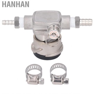 Hanhan Keg Tap Distributor Stainless Steel 5/16in D System Beer Coupler W/2pcs