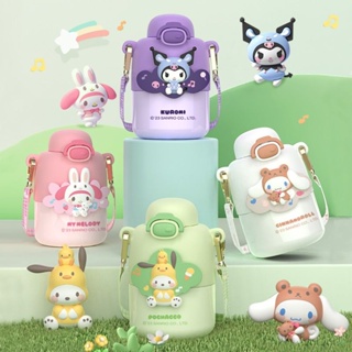 Sanrio ขวดน้ําสเตนเลส 316 มีฉนวนกันความร้อน แบบพกพา 430 มล. สําหรับเด็ก