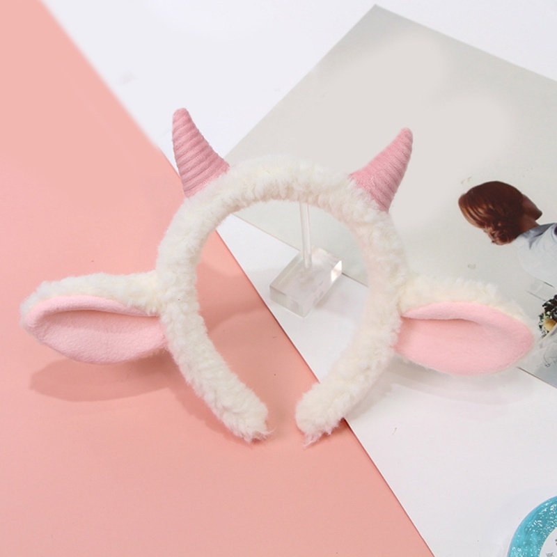 Dark Christmas Hairhoop ตุ๊กตาน่ารักแกะหู Hairband ครอบครัว Gathering Party Supply - รูปที่ 7