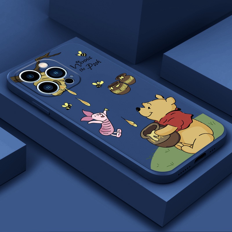 เคส OPPO A57 4G 2022 A77S A77 5G A54 A74 5G A92 A52 A39 A93 A94 A95 4G MF095A เคสโทรศัพท์มือถือ ซิลิโคนนุ่ม กันกระแทก ลายการ์ตูนหมีพูห์ สําหรับ - รูปที่ 3