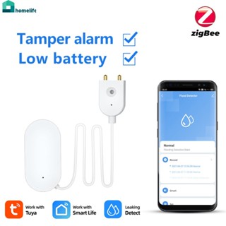 Aubess Tuya ZigBee Smart Home Water Sensor Leak Detector น้ำท่วม Leakage Alarm ทำงานร่วมกับ Tuya Zigbee Hub Home home home