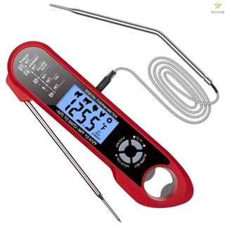 Waterproof Dual Probe Thermometers for Kitchen Cooking Oven Grilling - Barbecue Probe with Backlight