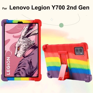 เคสซิลิโคน กันกระแทก พร้อมขาตั้ง สําหรับ Lenovo Legion Y700 2nd Gen LegionY700 Gen 2 cover