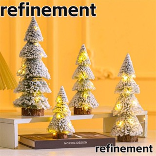 Refinement โคมไฟต้นซีดาร์ LED พลาสติก รูปหอคอย สีเขียว สําหรับตกแต่งต้นคริสต์มาส