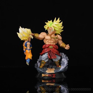 พร้อมส่ง โมเดลฟิกเกอร์ Dragon Ball Muscle Series Berserker Muscle Broly vs Goku ส่งภายใน 48 ชั่วโมง สําหรับตกแต่ง