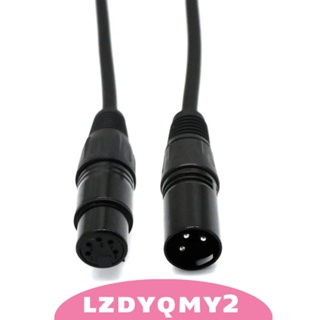 [Lzdyqmy2] อะแดปเตอร์สายเคเบิล 5Pin ตัวเมีย เป็น 3Pin ตัวผู้ DMX DIY สําหรับเวที