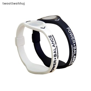 Tw Power Balance สายรัดข้อมือซิลิโคน สําหรับเล่นกีฬา