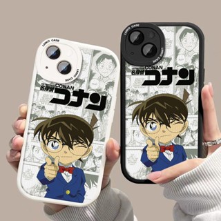 เคสโทรศัพท์มือถือหนังแกะ ซิลิโคนนิ่ม กันกระแทก ลายการ์ตูนโคนัน สําหรับ vivo X80 70 60 50 30 27 23 21pro iqoo 9 8 7 U3 Z5X U1 Z1X NEO