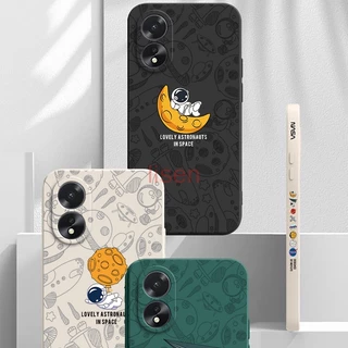 OPPO A60/A38/A18/A58/A98 5G/A78 5G/Reno 8T/A77S/A3S/A5S/A7/A12 Master edition nasa นักบินอวกาศเคสโทรศัพท์ TKRB