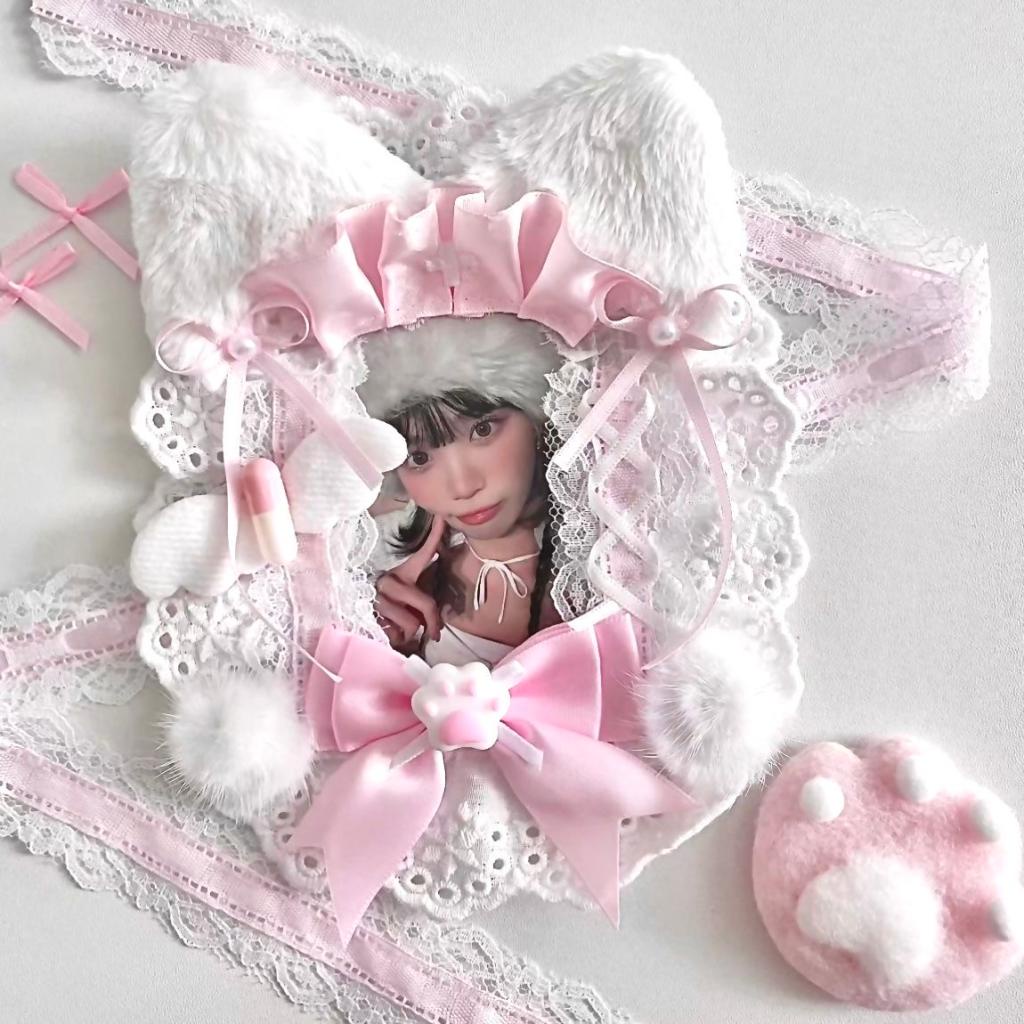 Steve ที่ครอบหู รูปอุ้งเท้าแมว อุปกรณ์เสริม สําหรับตกแต่ง 4 ชิ้น