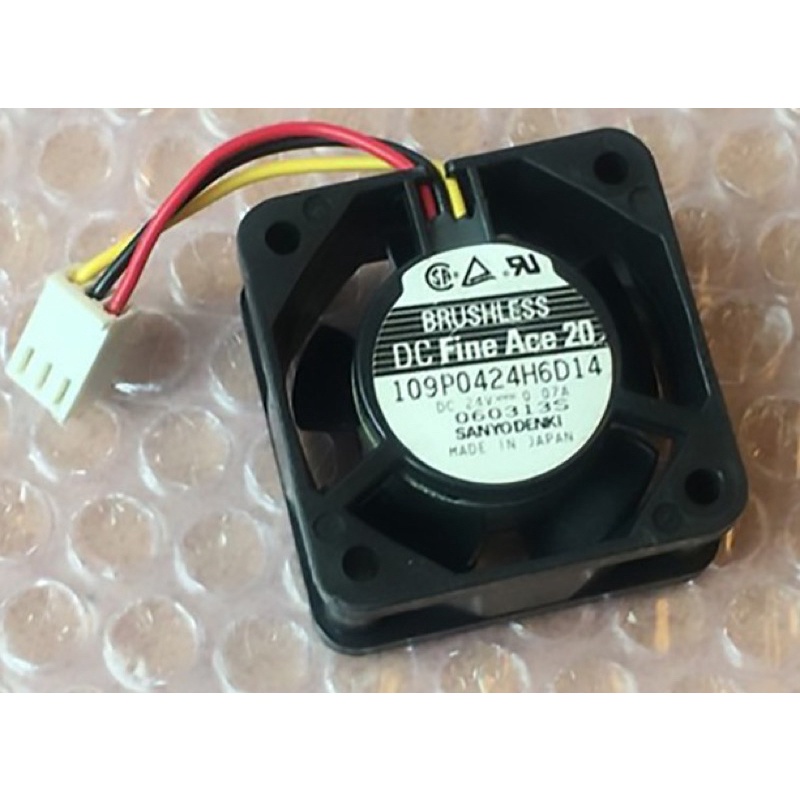 งานแท้ พัดลม SanAce40 24V 0.07A 109P0424H6D14 4020 พร้อมส่ง ในไทย สินค้าถ่ายจากงานจริง